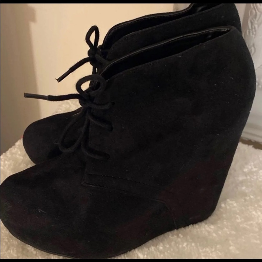 Wedge booties